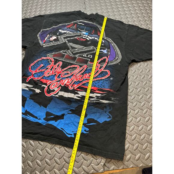 Vintage Chase Dale Earnhardt The Man T Shirt Size XL 90s All Over Print Nascar - Picture 9 of 10